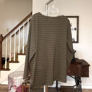 Vintage (like new) Classics by Janzen brown stripe shirt